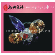 Anillo de declaración de cristal brillante de Bling colorido de Guangzhou